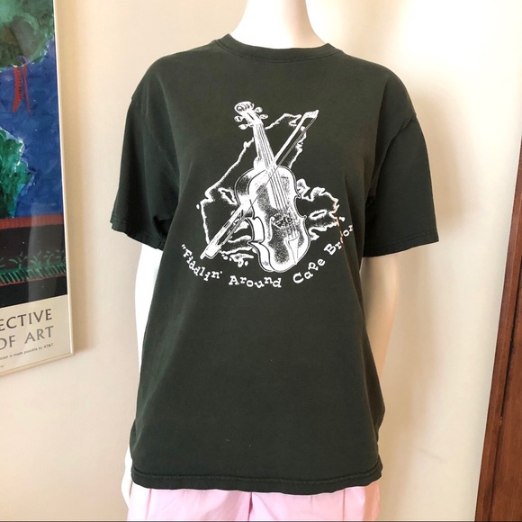 Vintage Cape Breton tee dark green - Picture 2 of 5